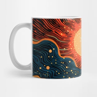 Cosmic Canvas: Whimsical Art Prints Featuring Abstract Landscapes, Galactic Wonders, and Nature-Inspired Delights for a Modern Space Adventure! Mug